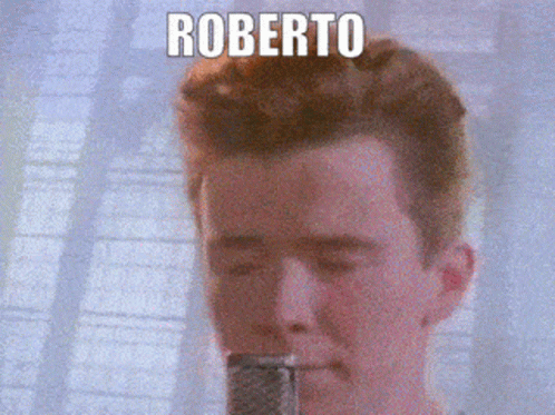 Man's Face With Word Roberto Above