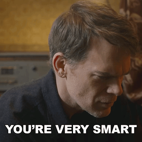 Man's Face With You're Very Smart