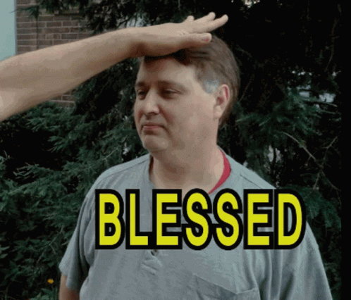 Man's Head Being Blessed