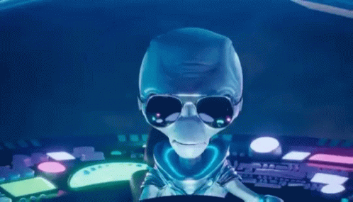 Man's Head In Glass Dome GIF
