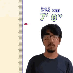 Man's Height Being Measured
