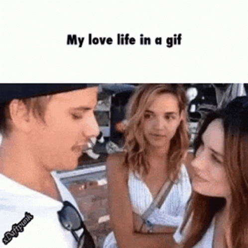 Man's Kiss Bad Aim GIF