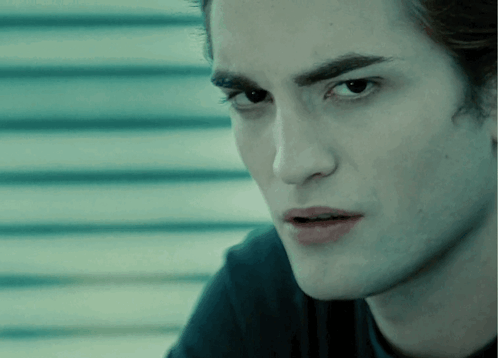 Man's Serious Close-Up GIF