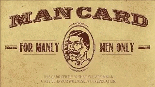 Man's Vote Card With Sailor Picture