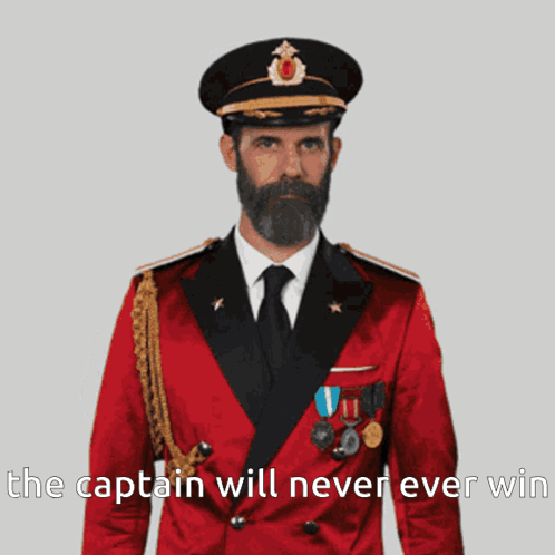 Man Saluting The Captain Will Never Ever Win