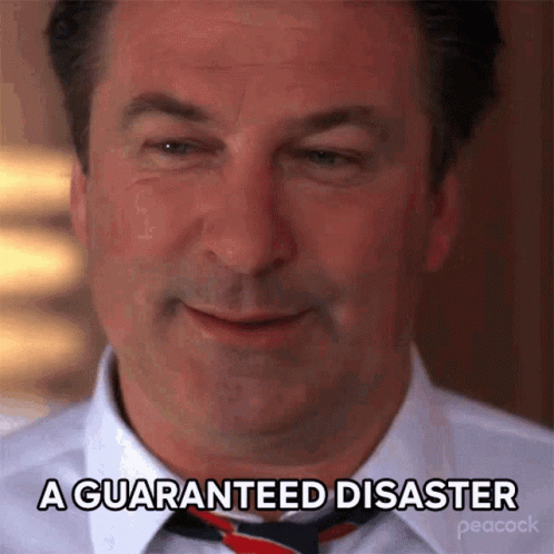 Man Saying A Guaranteed Disaster GIF