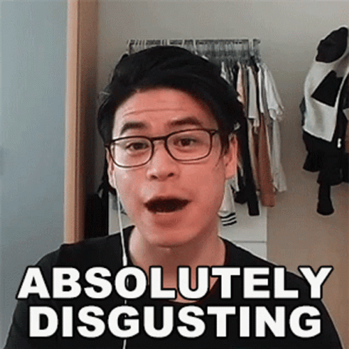 Man Saying Absolutely Disgusting GIF