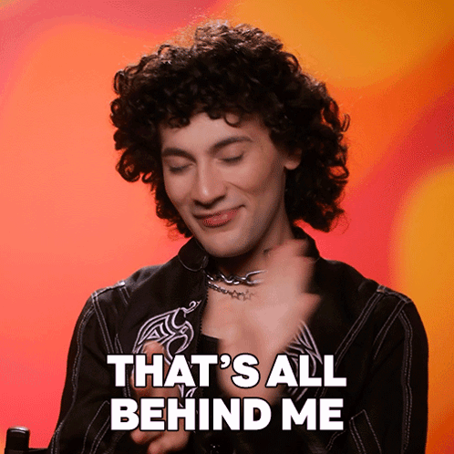 Man Saying All Behind Me GIF