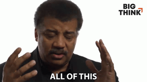 Man Saying All This With Hands in Air