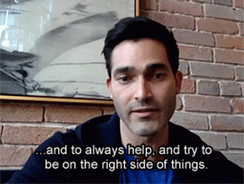 Man Saying And To Always Help