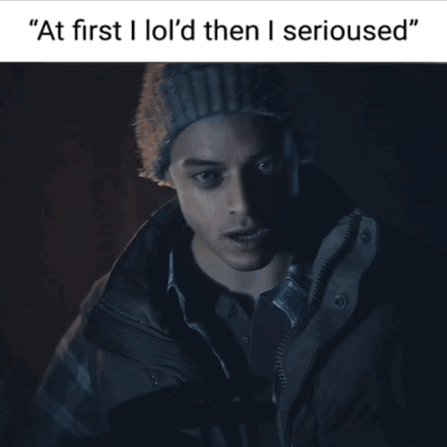 Man Saying At First I Lol'd Then I Seriouslyed GIF