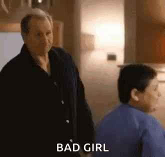 Man Saying Bad Girl To Boy GIF