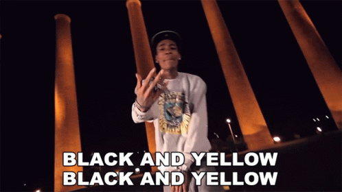 Man Saying Black And Yellow Black And Yellow GIF