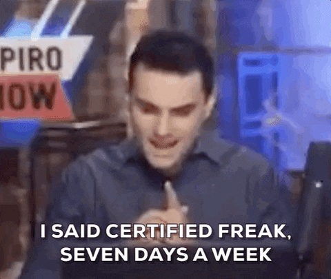 Man Saying Certified Freak Seven Days GIF
