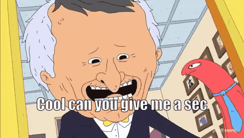 Man Saying Cool Can You Give Me A Sec GIF