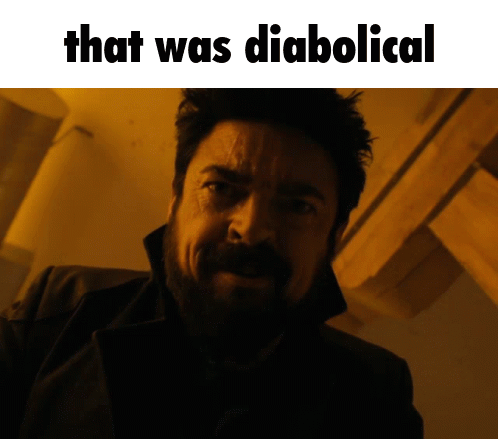 Man Saying Diabolical