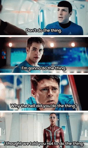 Man Saying Don't Do The Thing GIF