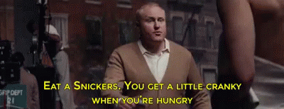 Man Saying Eat a Snickers You Get Cranky