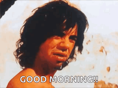 Man Saying Good Morning