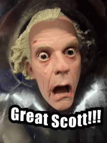 Man Saying Great Scott