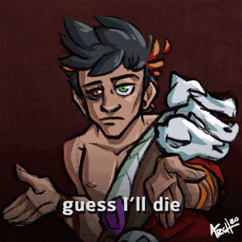 Man Saying Guess I'll Die