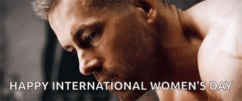 Man Saying Happy International Women's Day