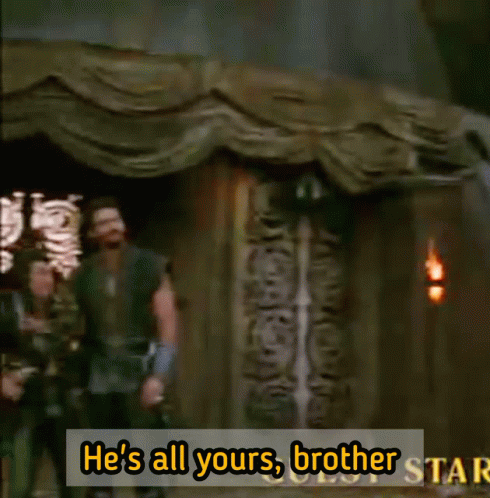 Man Saying He's All Yours Brother GIF
