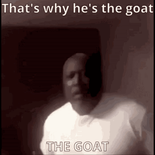 Man Saying He's the Goat