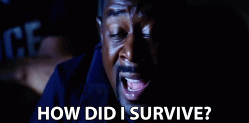 Man Saying How Did I Survive