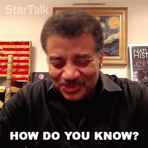 Man Saying How Do You Know Star Talk Poster