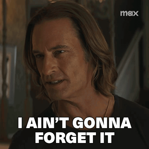 Man Saying I Ain't Gonna Forget It GIF