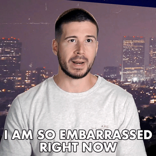 Man Saying I Am Embarrassed