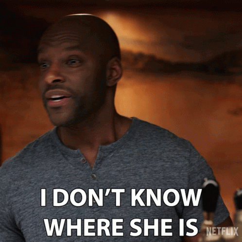 Man Saying I Don't Know Where She Is