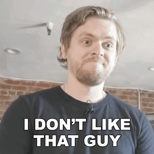 Man Saying I Don't Like That Tone With You're My Hero Logo