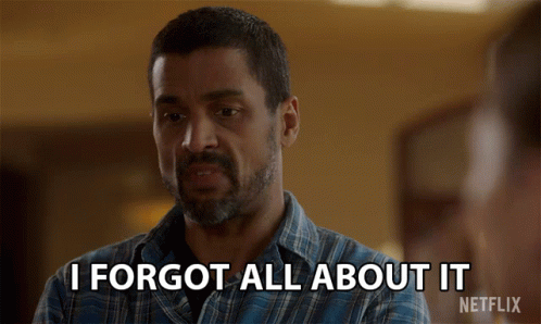 Man Saying I Forgot All About It Netflix Ad GIF