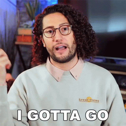 Man Saying I Gotta Go GIF
