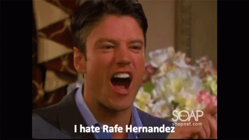 Man Saying I Hate Rafe Hernandez