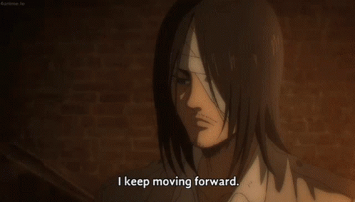 Man Saying I Keep Moving Forward