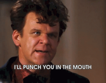 Man Saying I'll Punch You in the Mouth