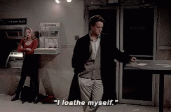 Man Saying I Loathe Myself