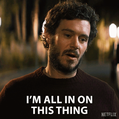 Man Saying I'm All In on Netflix