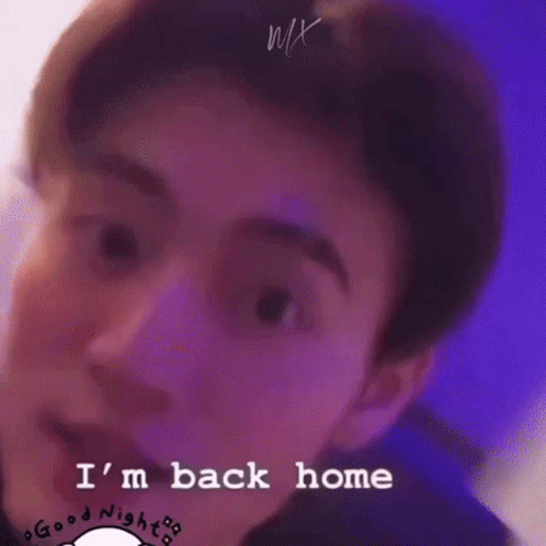 Man Saying I'm Back Home