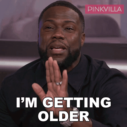 Man Saying I'm Getting Older with Hands in Pockets