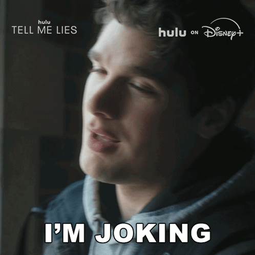 Man Saying I'm Joking Disney Poster