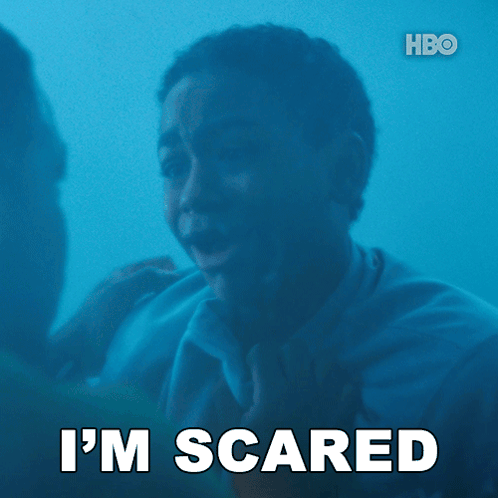 Man Saying I'm Scared