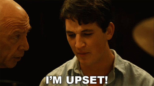 Man Saying I'm Upset to Older Man