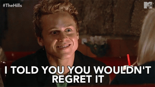Man Saying I Told You You Wouldn't Regret It