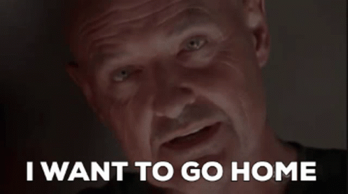 Man Saying I Want To Go Home