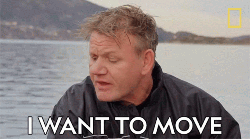 Man Saying I Want to Move in Front of Lake