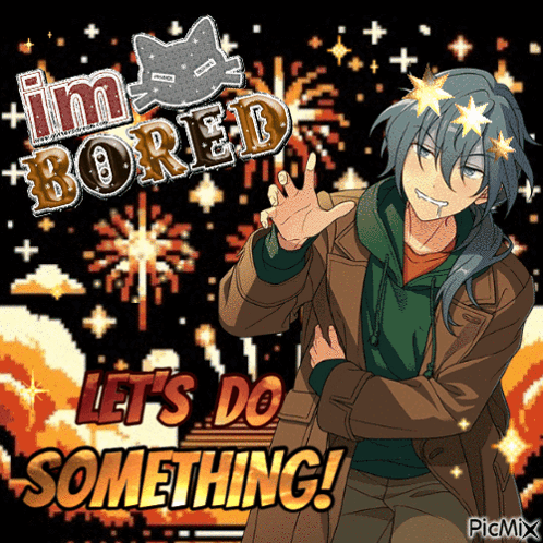 Man Saying Im Bored Lets Do Something